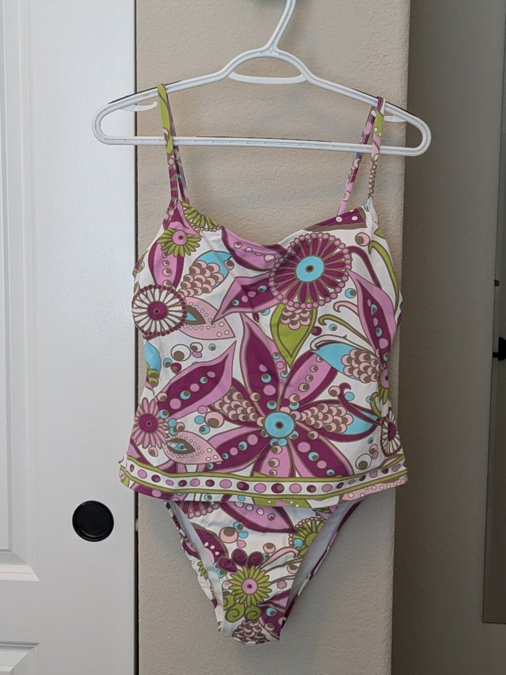 NWT- Jantzen Retro One Piece Bathing Suit - Size 12